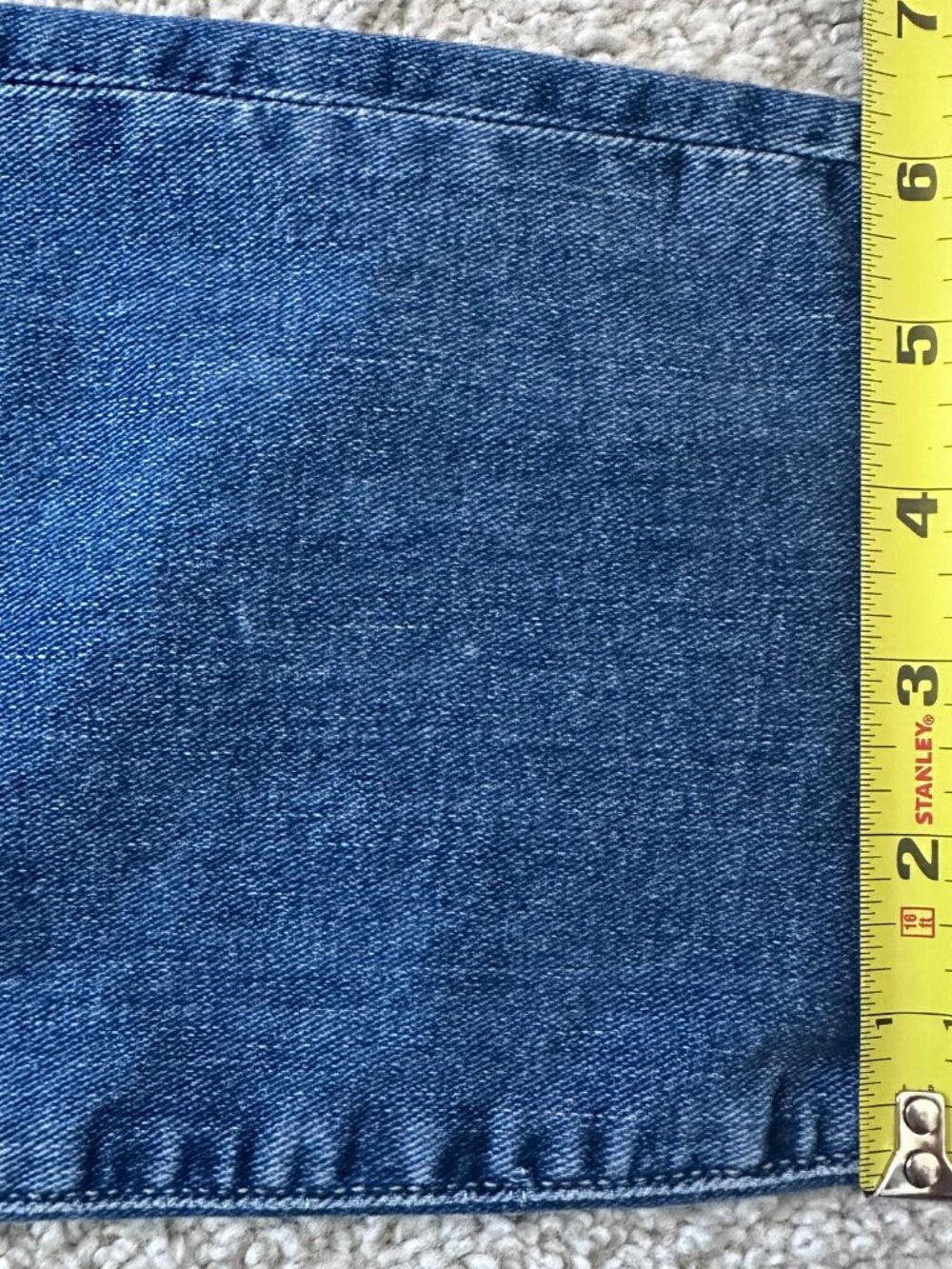 FRAME Le Garcon Slim Boyfriend Jeans Blue Gratitude Raw Hem LGJRA785 Sz 30 - Picture 12 of 13